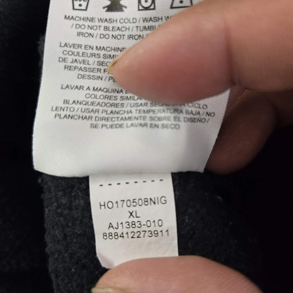 Air‎ Jordan Men Hoodie XL Black Fleece North Win 23 Athletic Logo Sweatshirt